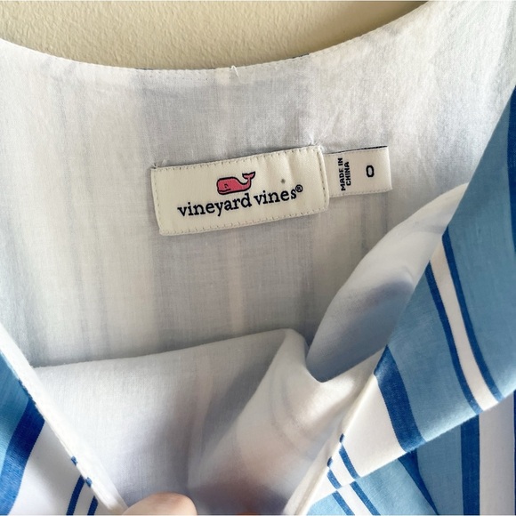 Vineyard Vines Ocean Stripe Maxi Dress Sz 0 - Picture 5 of 7